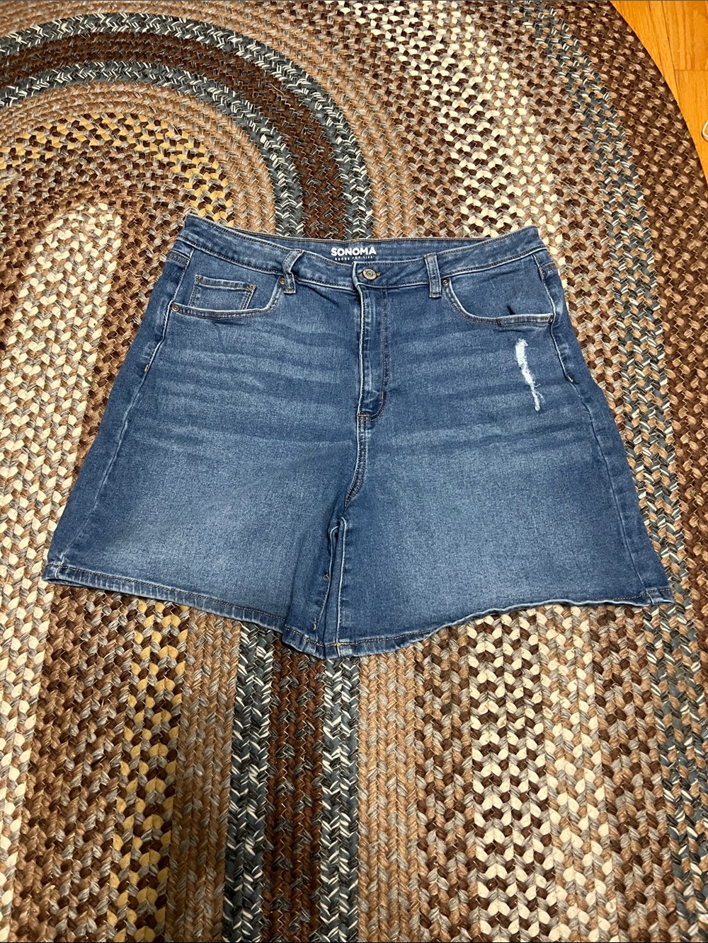 Sonoma Medium Blue Denim Jean Shorts